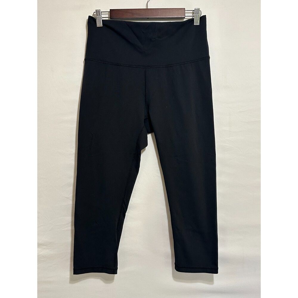 Calia Women's Athletic Cropped Black Leggings, Size M Yoga High Rise